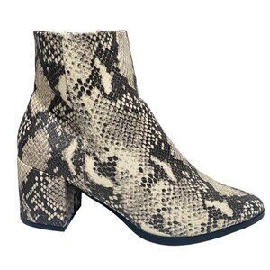 Steve Madden DAFNII Snakeskin Pointy Booties Size 7